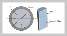 Experimental and numerical investigation of strain behavior in circular tubular permanent concrete formwork under axial compression